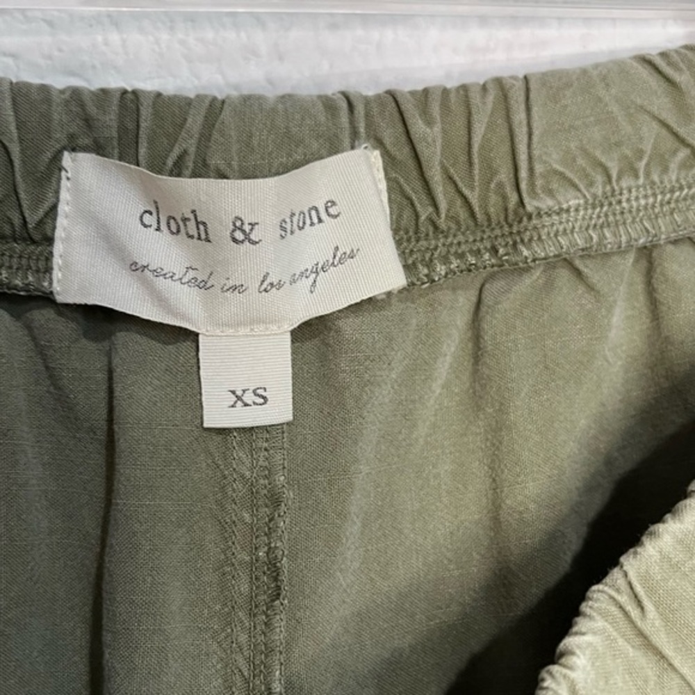 Anthropologie Cloth & Stone Olive Khaki Green Drawstring Everyday Jogger Pant XS - Picture 9 of 11